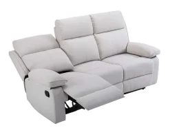 3-Zits-Relaxbank Van Beige Stof Lana