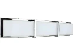 Zoey Wandlamp, Chroom, Wit, 64X8X13 Cm, Epikasa