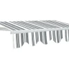 Zonnewering Paleas - Handmatig - 3,95 X 2,5M - Grijs En Wit