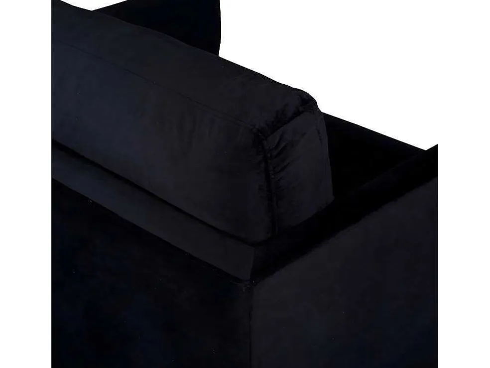 Zoom Fauteuil Velours Zwart.