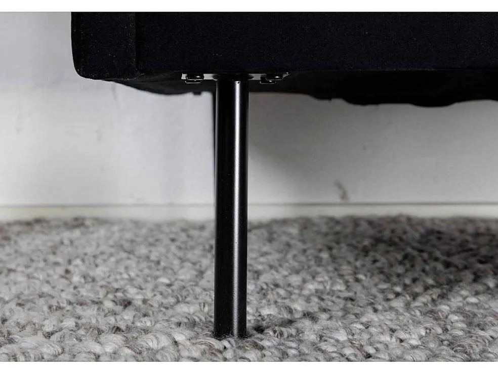 Zoom Fauteuil Velours Zwart.
