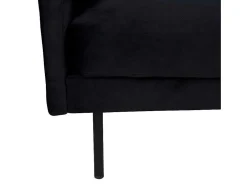 Zoom Fauteuil Velours Zwart.
