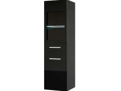 Zwarte Badkamerkolom Met Leds - L30 X B30 X H109 Cm - Laurine