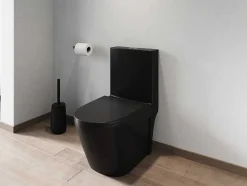 Zwarte Matte Wc Om Te Plaatsen Van Keramiek - Nagilam