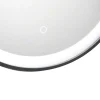 Zwarte Ronde Lichtgevende Badkamerspiegel Met Leds - D. 80 Cm - Numea
