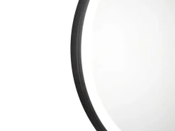 Zwarte Ronde Lichtgevende Badkamerspiegel Met Leds - D. 80 Cm - Numea