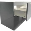 Zwevend Wastafelmeubel Met Dubbel Inbouwbekken - Grijs - 120 Cm - Selita