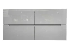 Zwevend Wastafelmeubel Met Dubbel Inbouwbekken - Grijs - 120 Cm - Selita